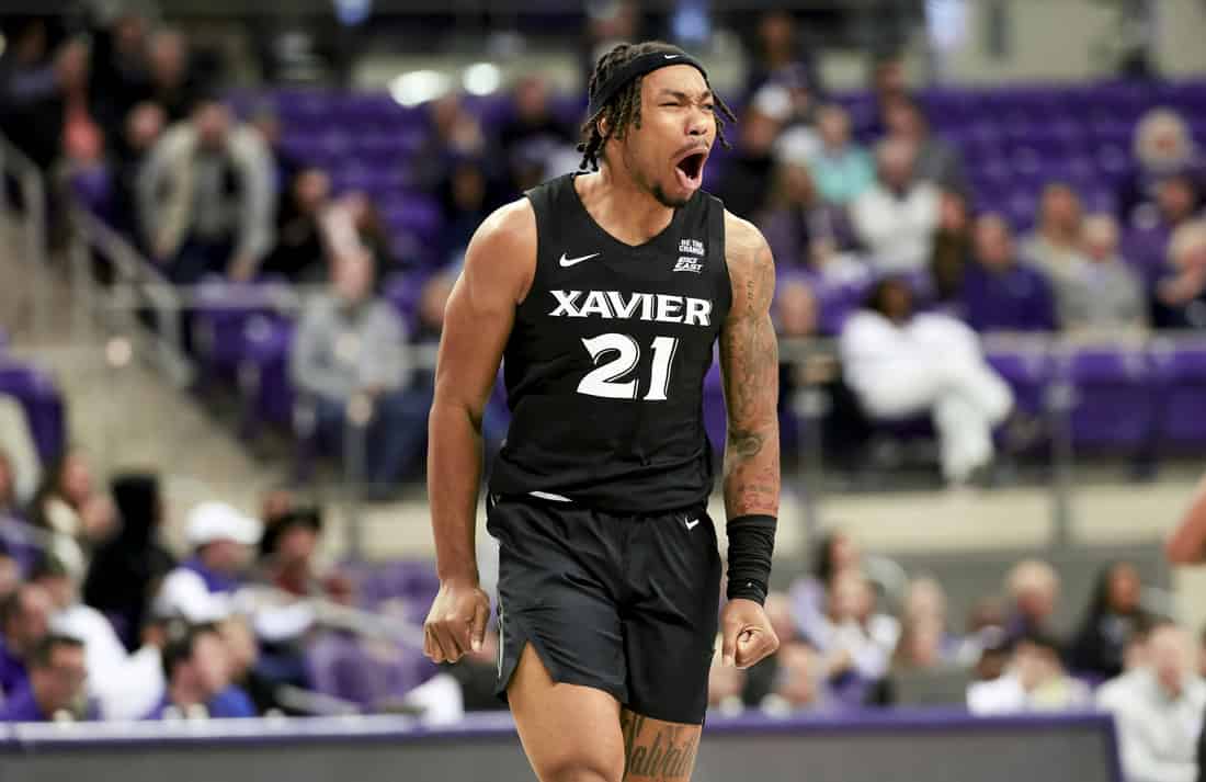 Xavier player celebrating