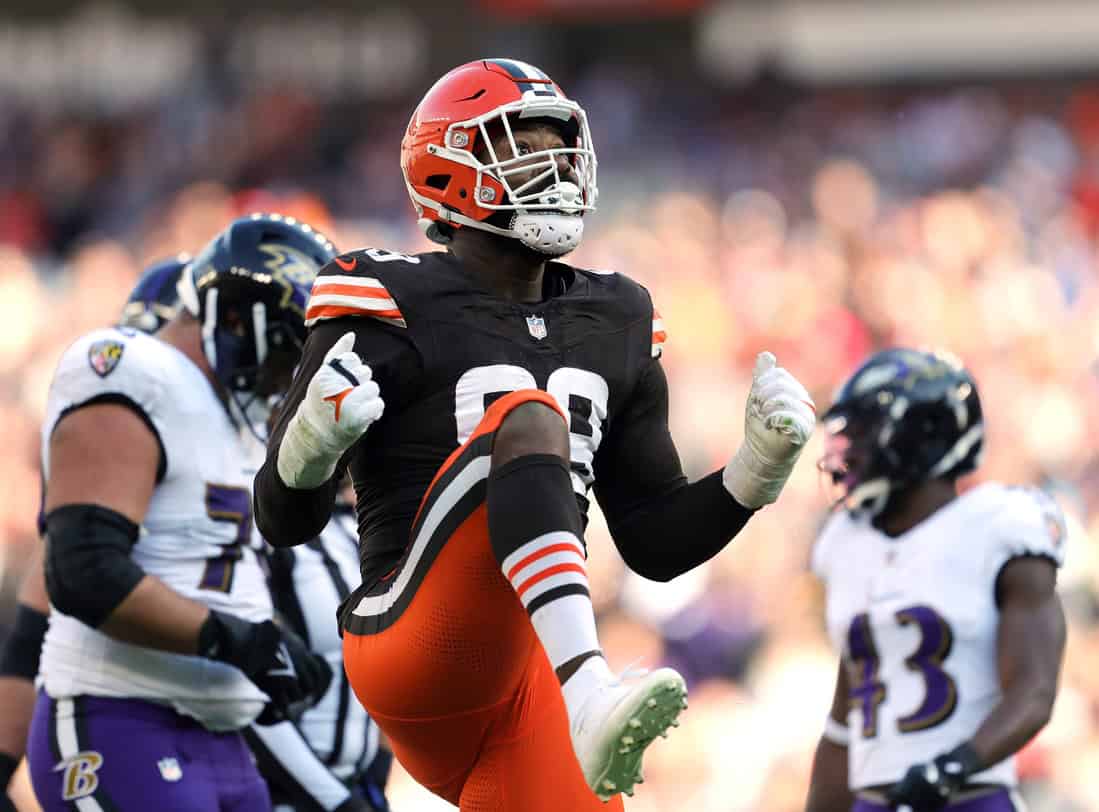 Browns Player Celebrating