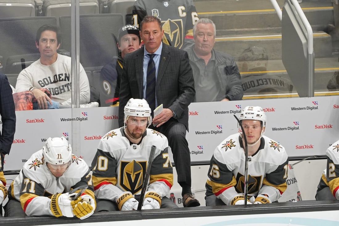 Golden knights bench